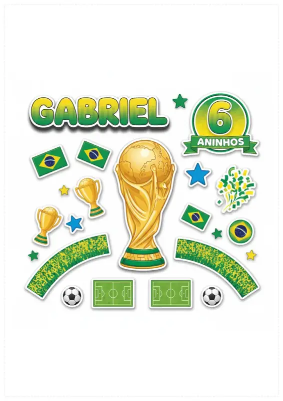 Topo de Bolo — Gabriel